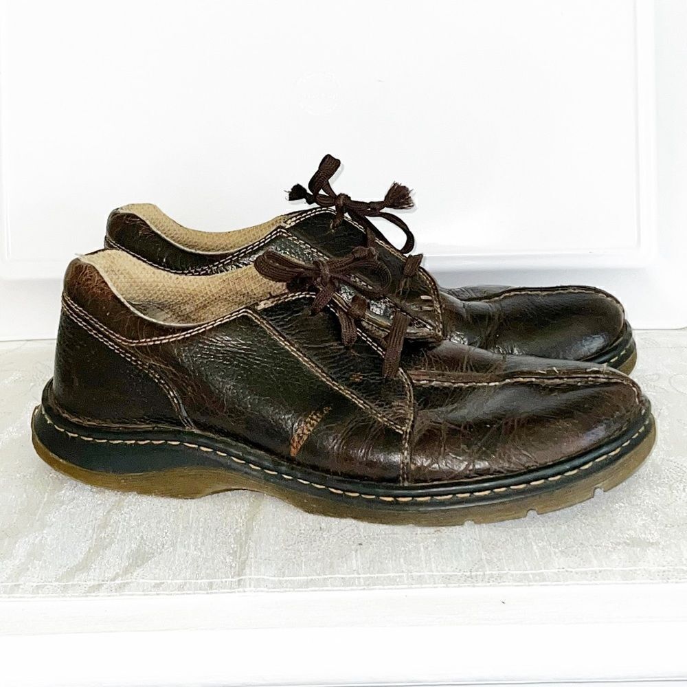 Dr. Martens 11232 Men Brown Leather Split Toe Lace Up Oxford Shoes Size 9